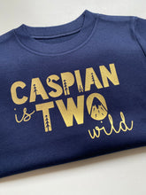 Load image into Gallery viewer, The Wild Birthday - Sweater (One - Three Years - Personalised)