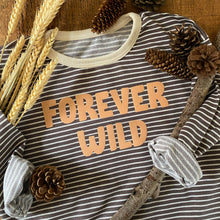 Load image into Gallery viewer, Happy Camper Long Sleeve Top- Brown & Sand Stripe