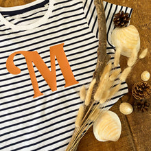 Load image into Gallery viewer, Initial Stripe T-Shirt