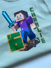 Load image into Gallery viewer, Minecraft Birthday - Personalised Tshirt
