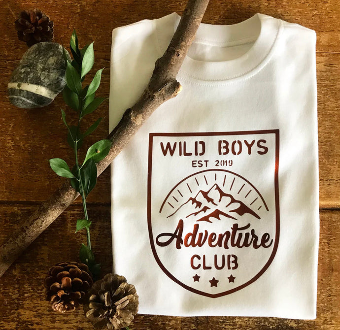 Oversized Sweater & Shorts Set - Wild Boys/ Girls Adventure Club