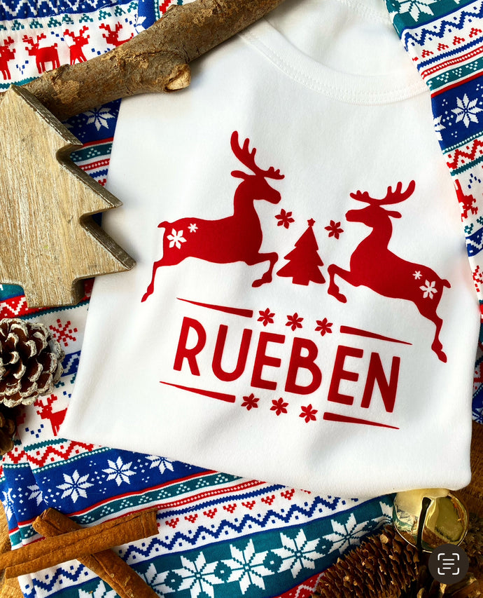 Reindeer Style Pyjamas - Choose your Design