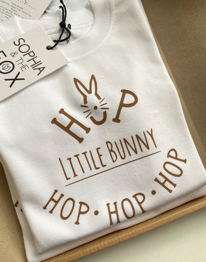 Hop Little Bunny - Baby Sleepsuit
