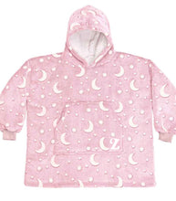 Load image into Gallery viewer, Moon &amp; Stars - Hooded Blanket
