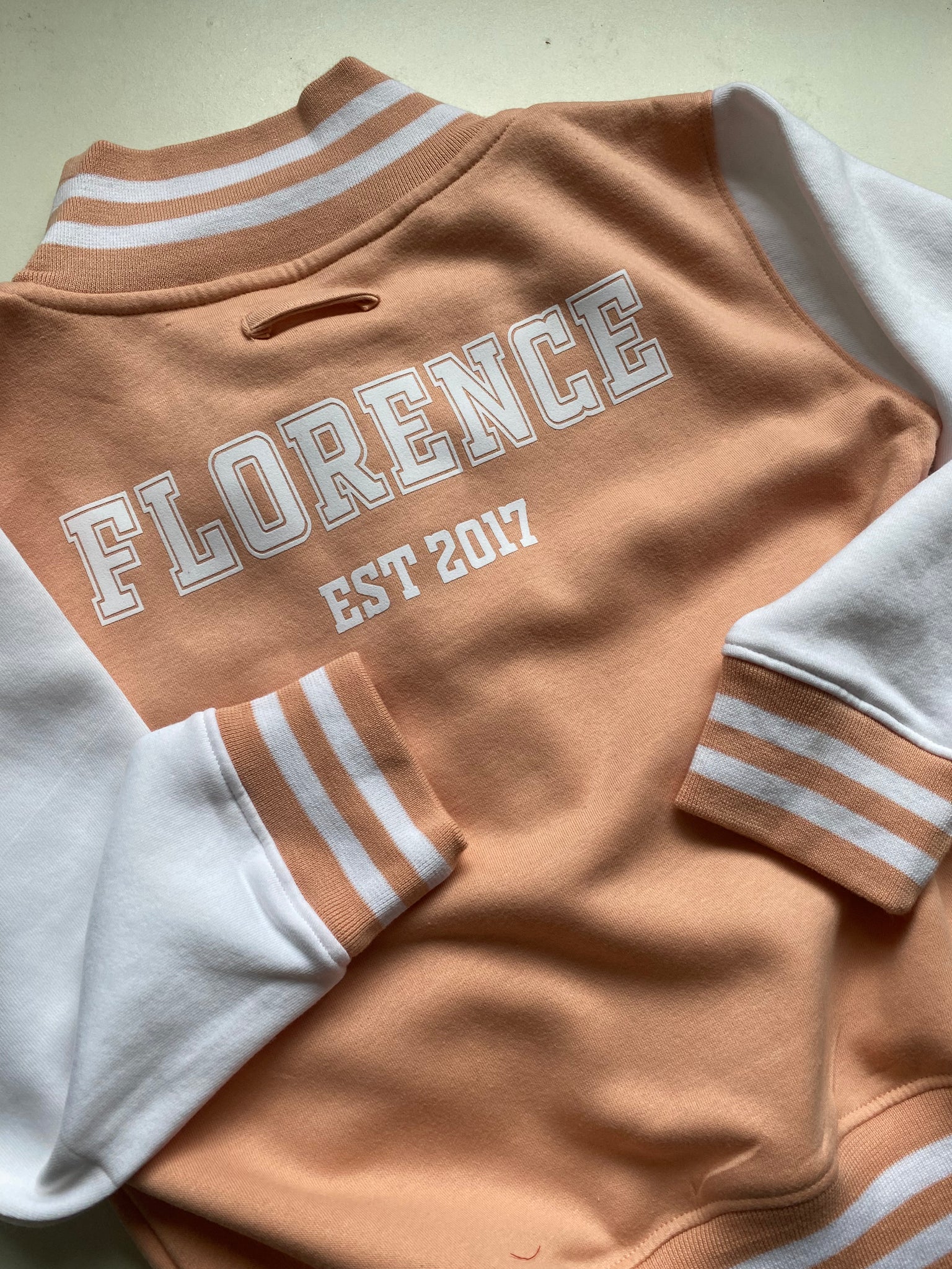 Personalised baby 2025 varsity jacket