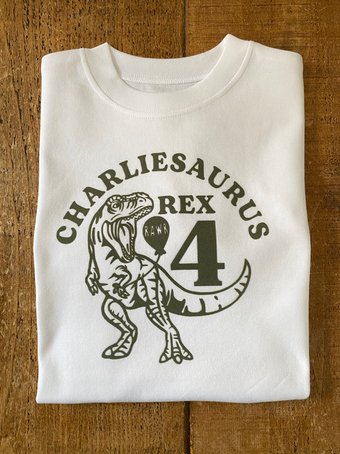 Dino Birthday - Personalised Sweater