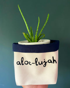 Aloe-Lujah - Canvas Planter