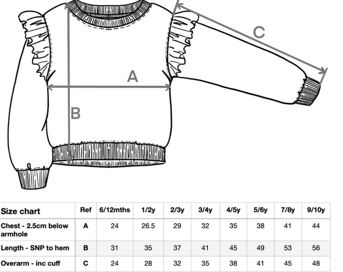 Frill Sleeve Sweater
