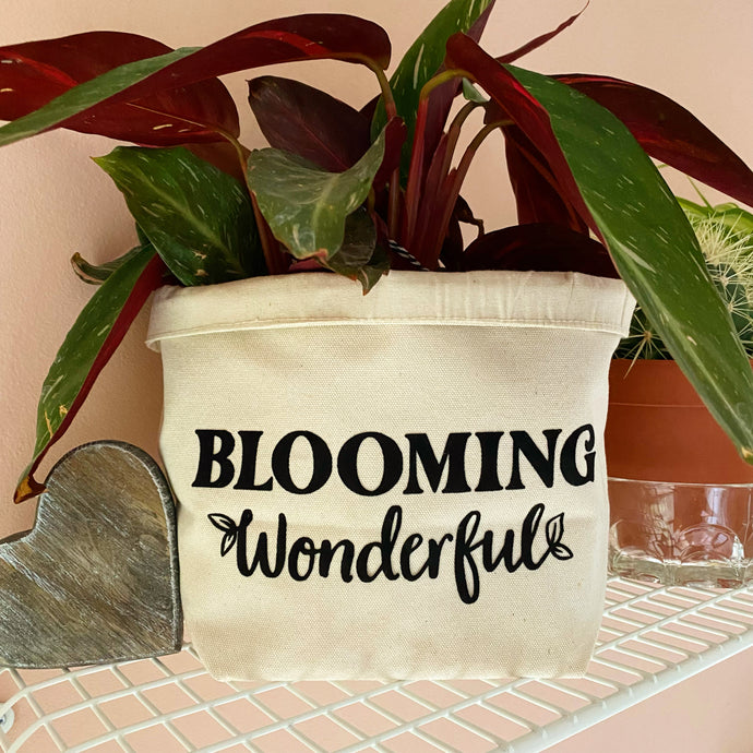 Blooming Wonderful - Canvas Planter