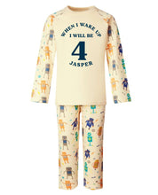 Load image into Gallery viewer, When I Wake Up - Stripe Birthday Pyjamas (4 prints to choose from)
